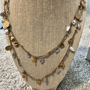 Long mixed metal charm necklace - Stella & Dot